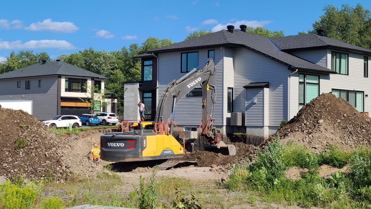 new homes under construction in Ottawa