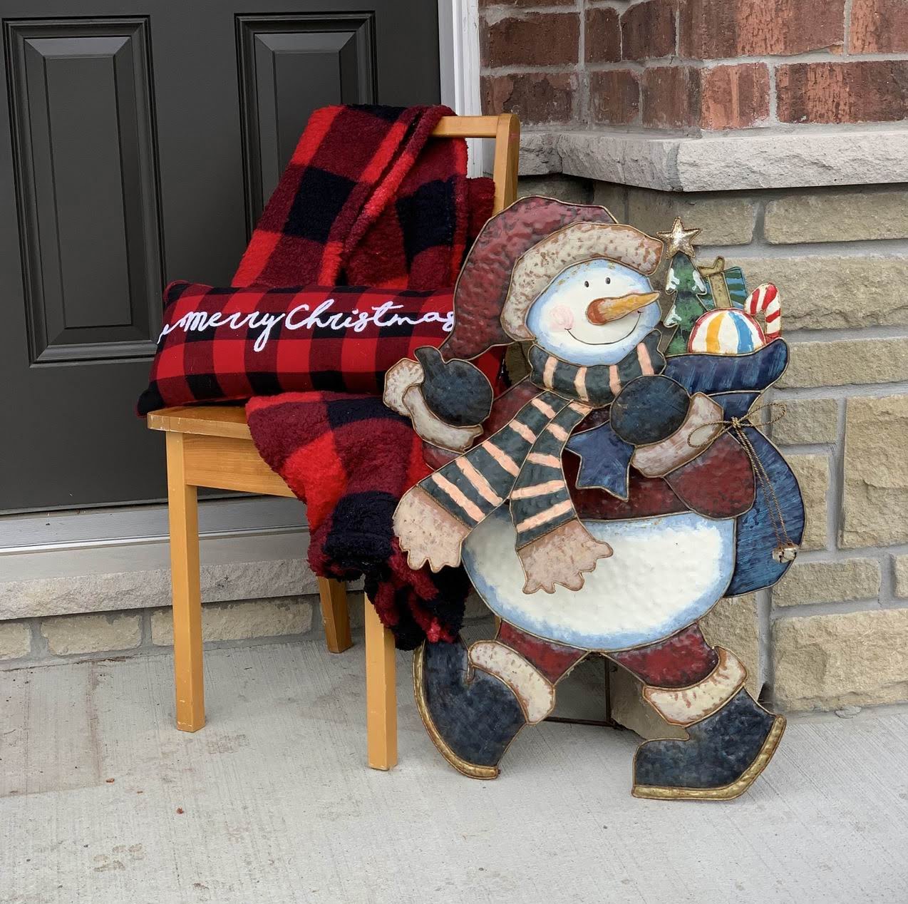 Christmas porch makeover Sue Pitchforth