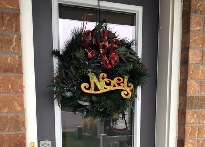 Christmas porch makeover Sue Pitchforth