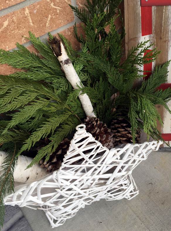 Christmas porch makeover Sue Pitchforth