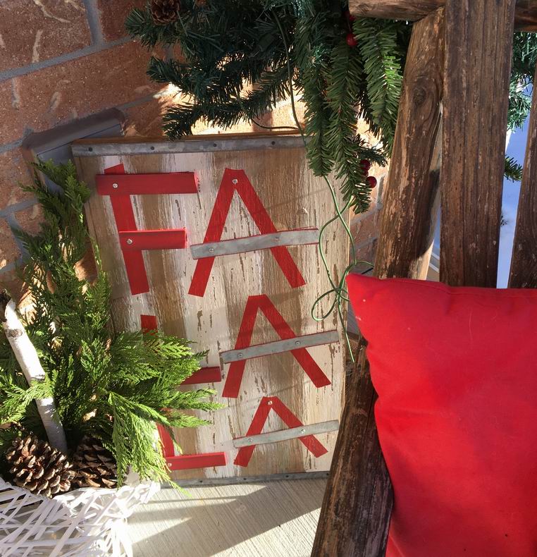 Christmas porch makeover Sue Pitchforth