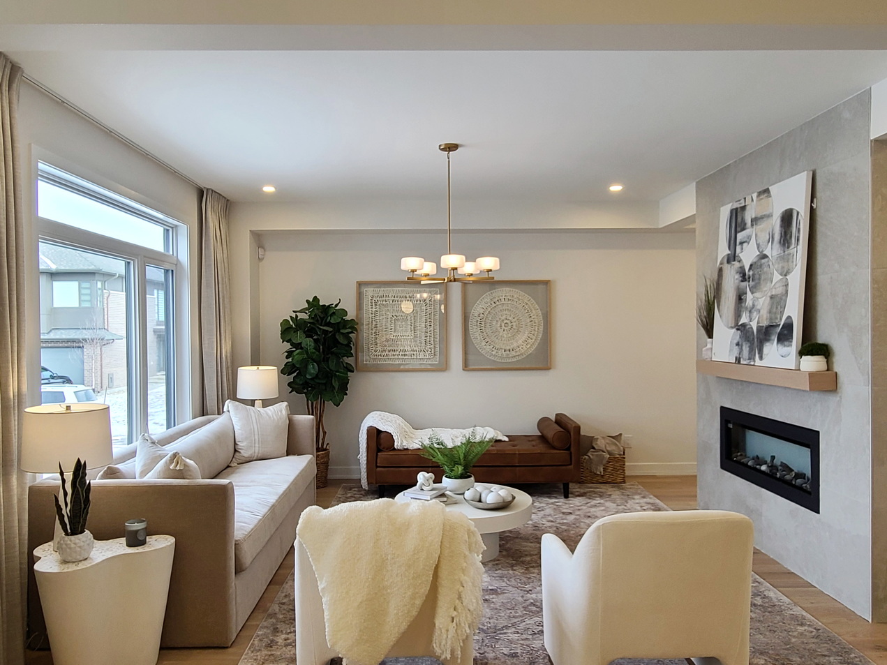 River's Edge model homes claridge riverside south ottawa portmarnock living room