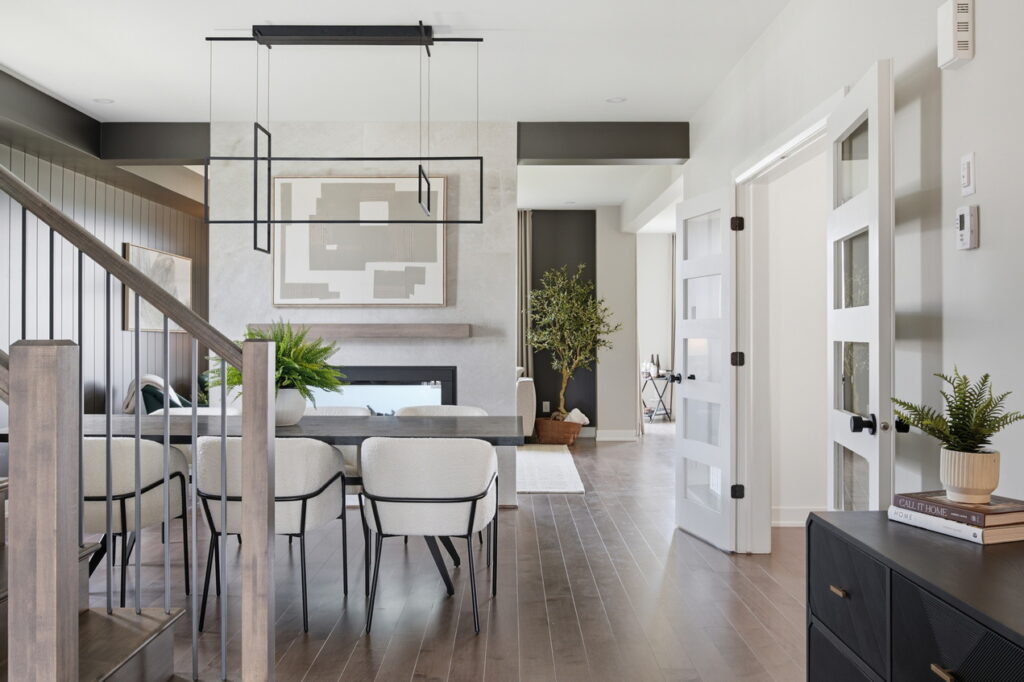Dining room of the Portmarnock model by Claridge Homes at Copperwood Estate