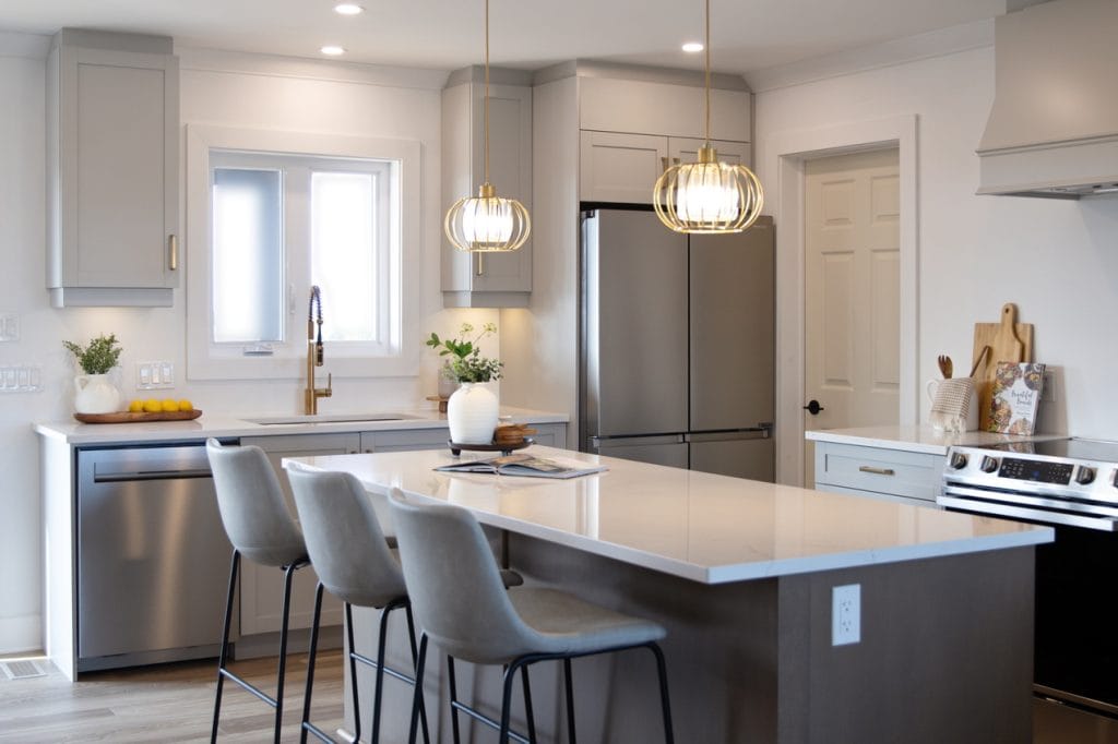 kitchen with island