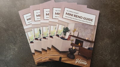 photo of fanned covers of the 2026 Mini Reno Guide