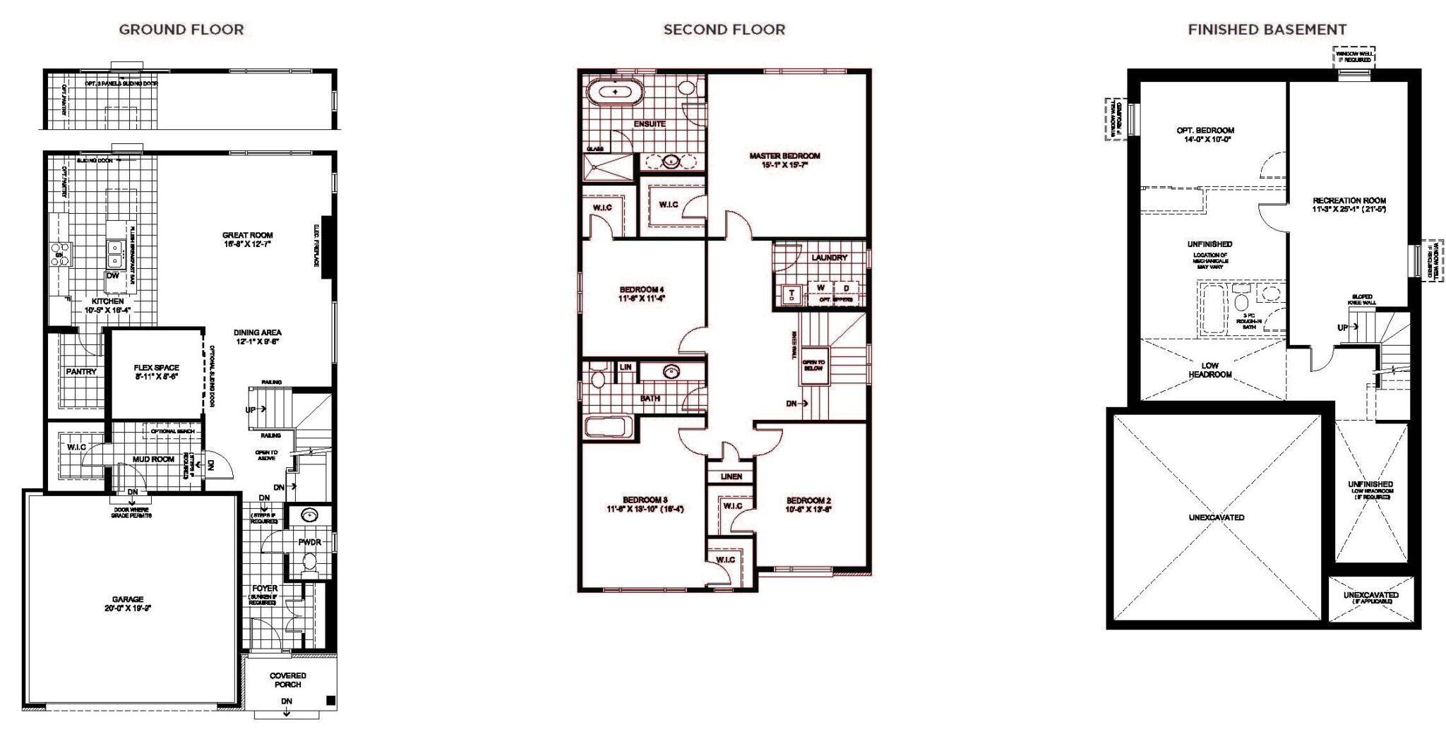 Floor plan of the Reveli single by Glenview Homes