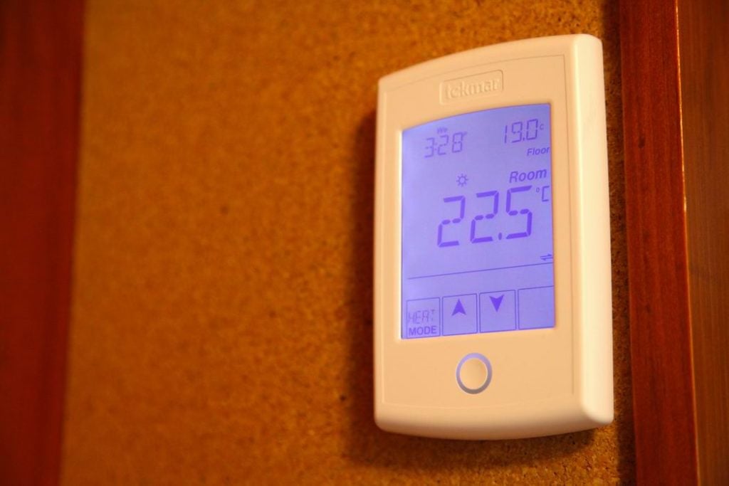 smart thermostat hydronic heating system