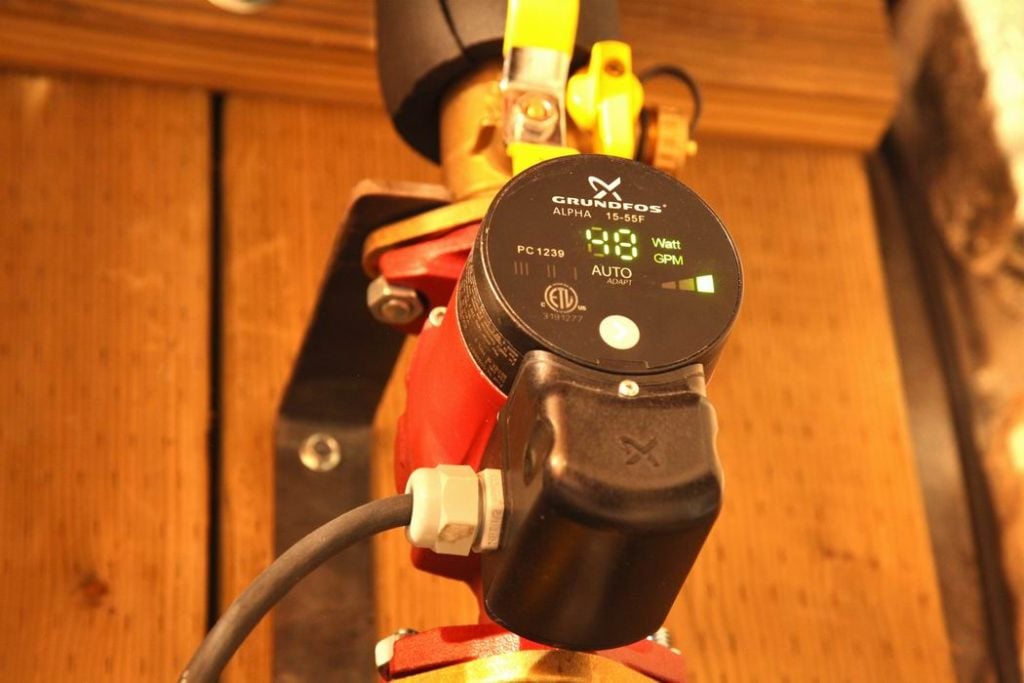 smart thermostat hydronic heating system circulator pump