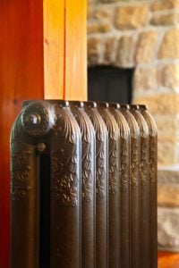 smart thermostat hydronic heating system cast iron radiator