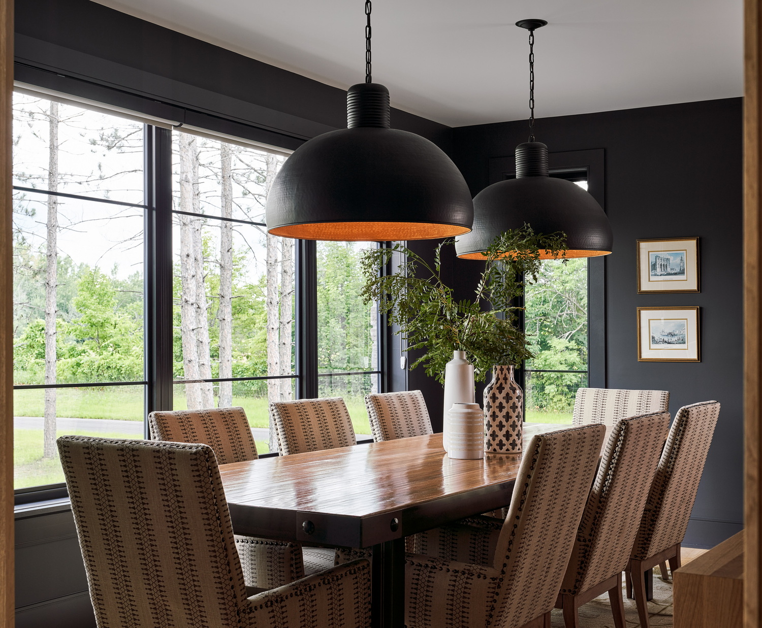 dining room drum chandelier