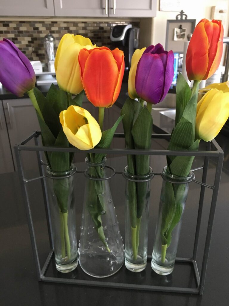 spring decor sue pitchforth tulips