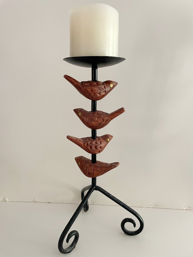 thrifting finds sue pitchforth budget home decor candleholder