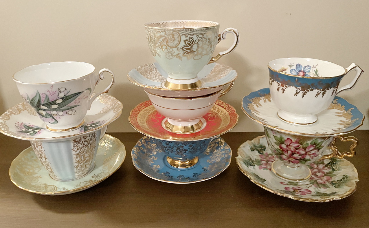 sue pitchforth treasures tea cups