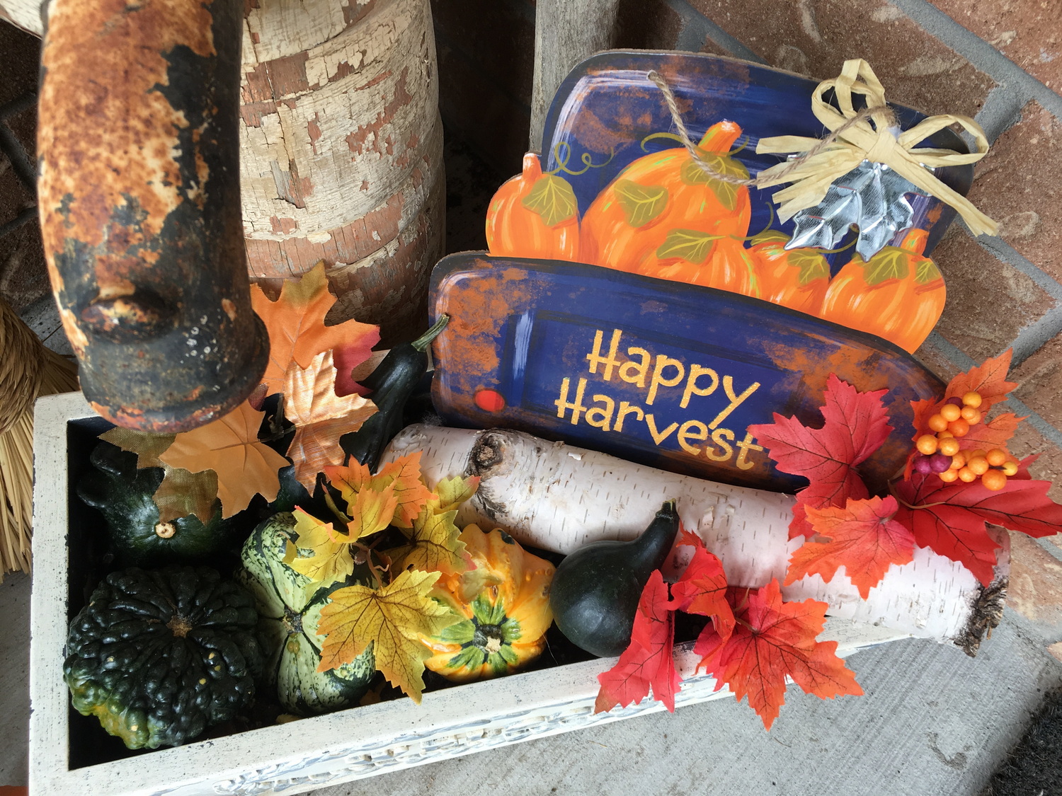 thrifty fall decor