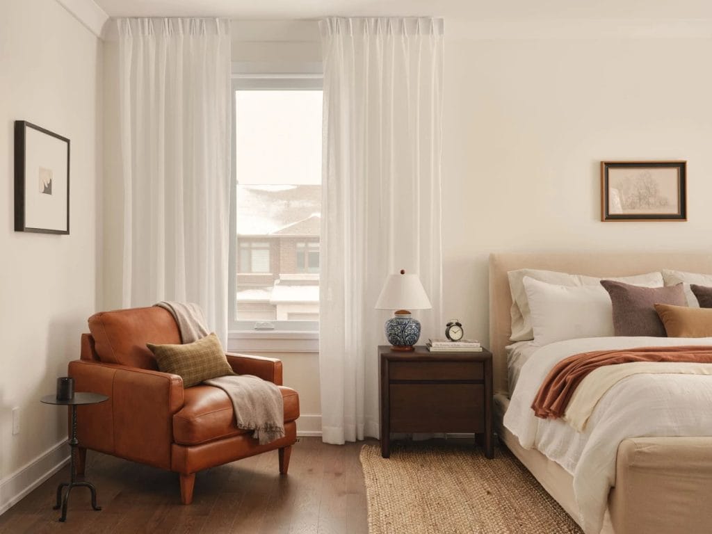 bedroom of the Wingate model by Richcraft