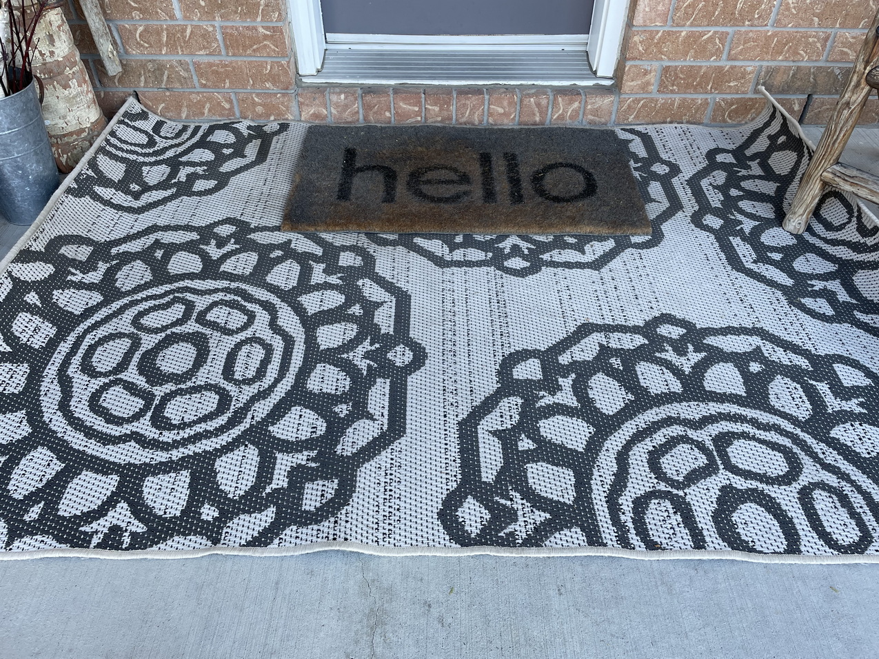 sue pitchforth decorating welcome mat