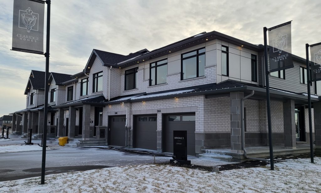 claridge homes ottawa new homes townhomes streetscape riverside south