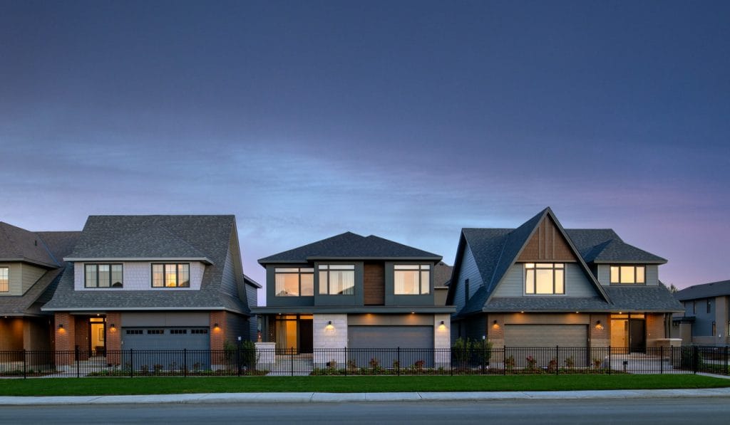Copperwood Estate model homes uniform Kanata Ottawa housing singles exterior