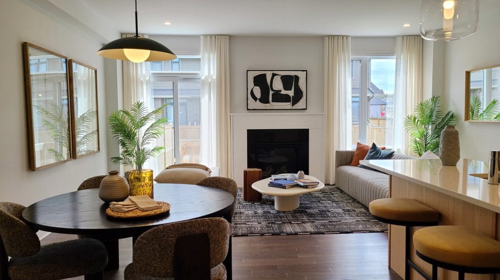 uniform Kanata Ottawa housing townhome ferguson open-concept living area